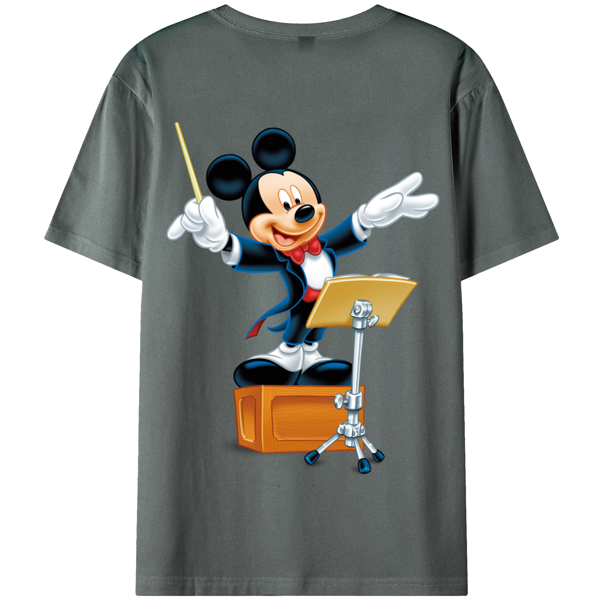 （画像用） ミッキーマウス Mickey Mouse 綿100％半袖Tシャツ（背面プリント）